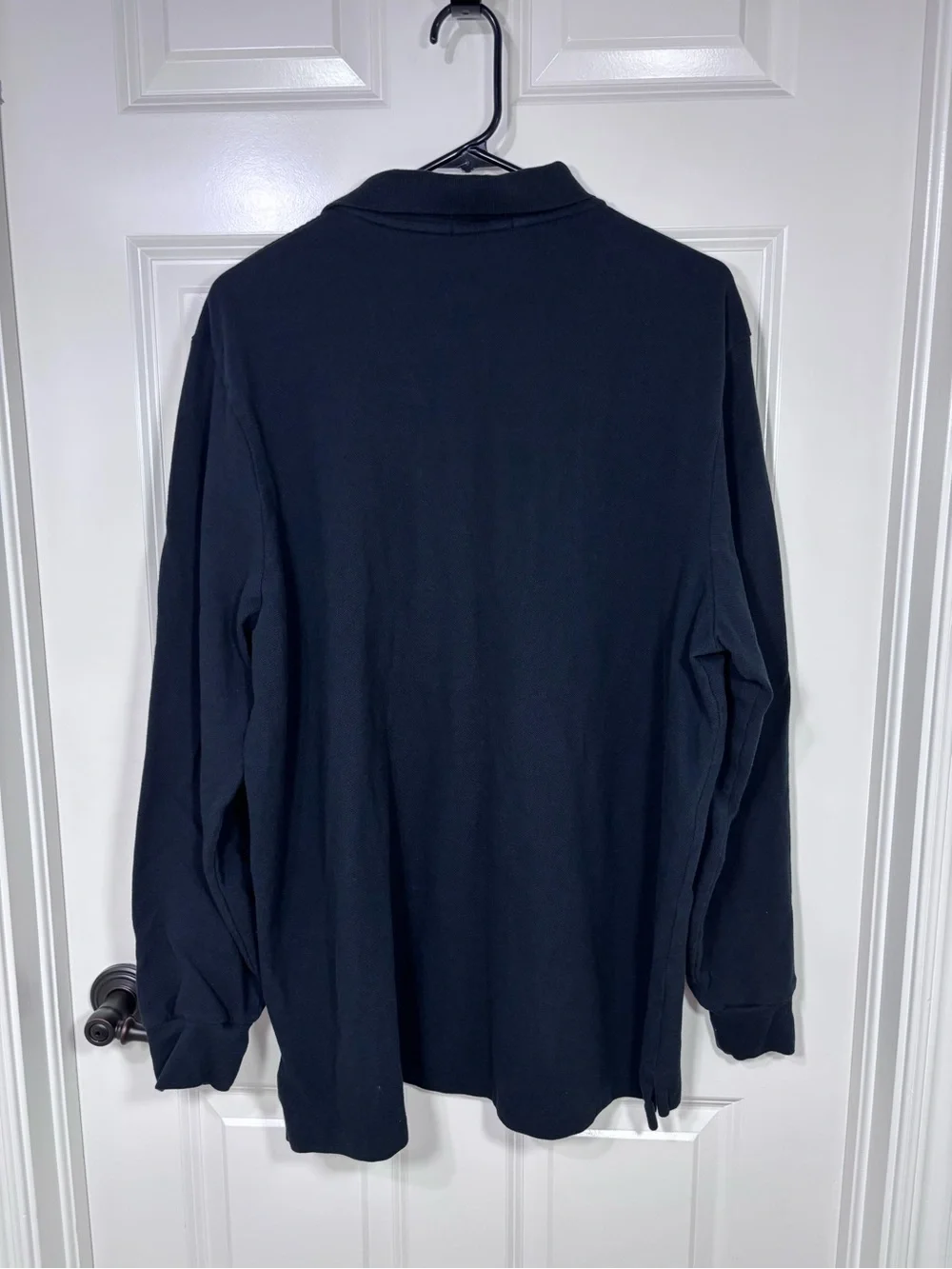 Polo by Ralph Lauren Long Sleeve Cotton Polo Shirt Men’s XL Black Classic Fit